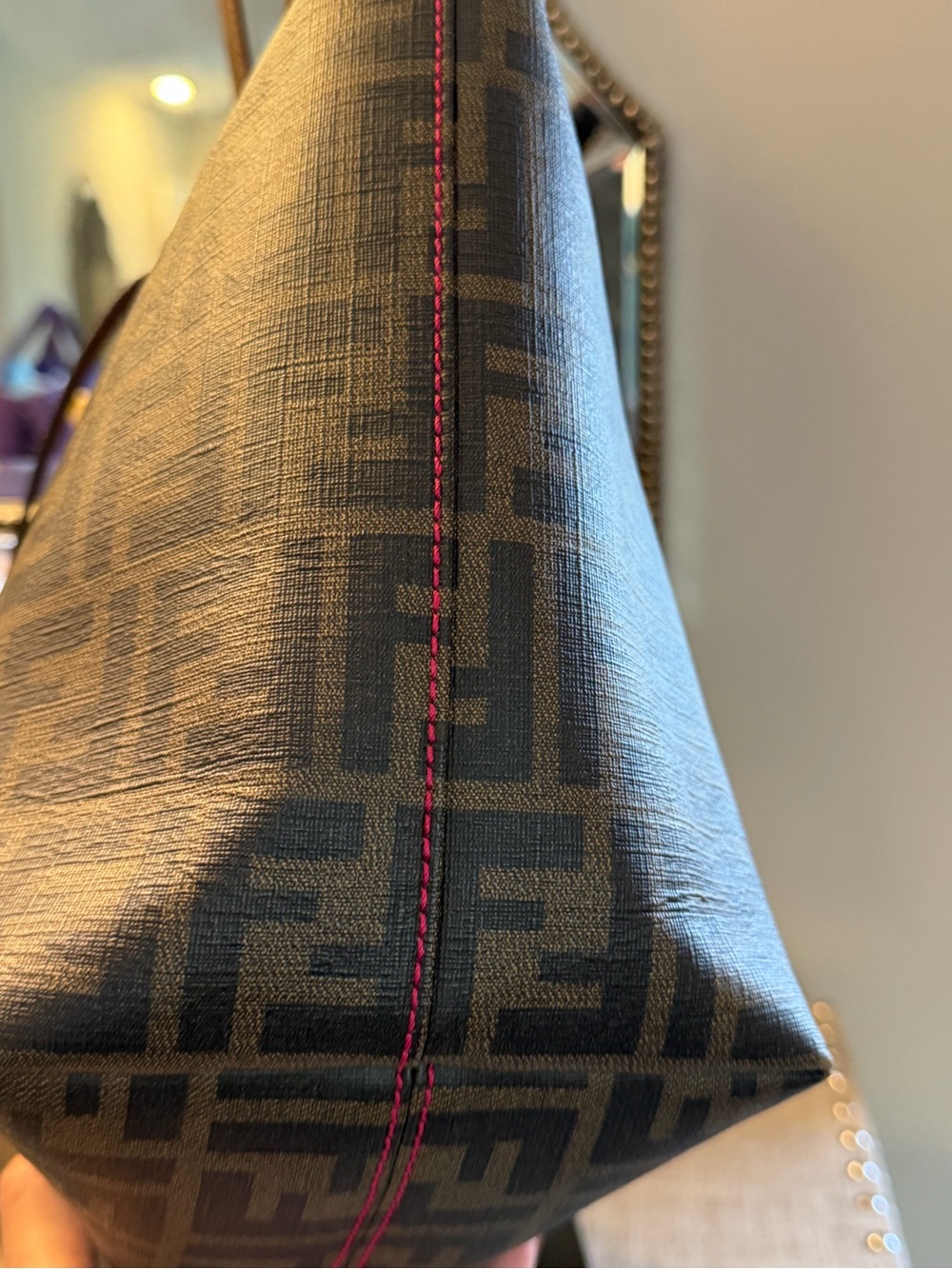 Fendi EUC Monogram Satchel Tote Bag - Picture 4 of 13